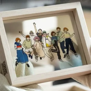 Hand-drawn Cartoon Photo Frame Set