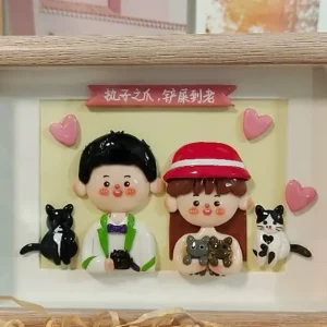 Clay Cartoon Photo Frame Set